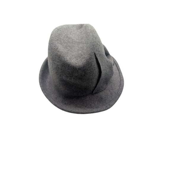 Nine West Womens Gray Wool Fedora Hat With Bow Accent o/s - Picture 7 of 7